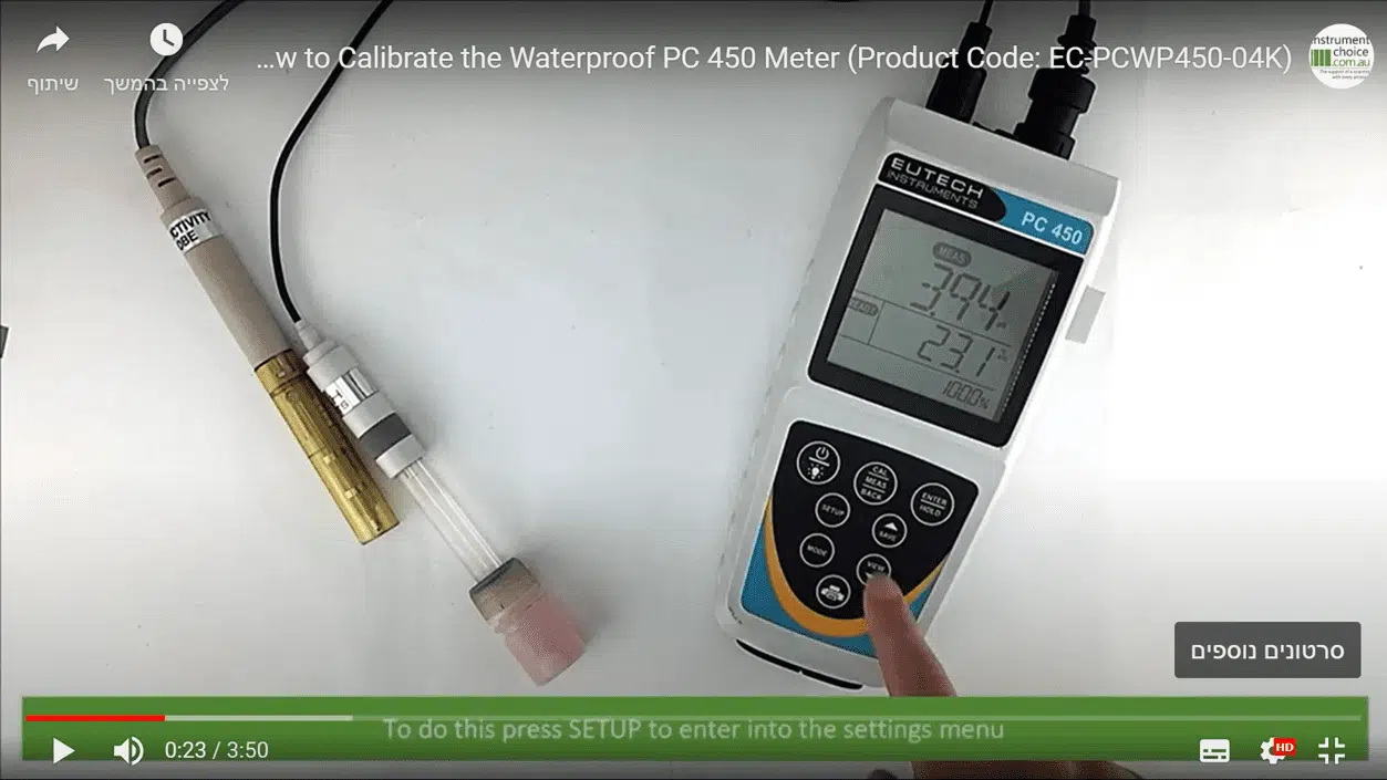Eutech PC 450 pH conductivity meter